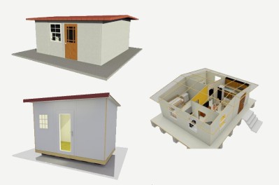 480 sq ft shelter house on deck